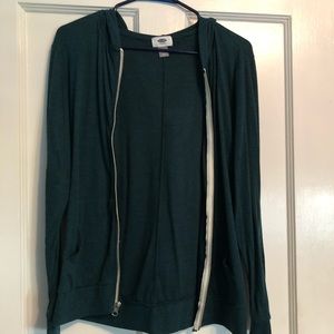 Zip up Teal Hoodie